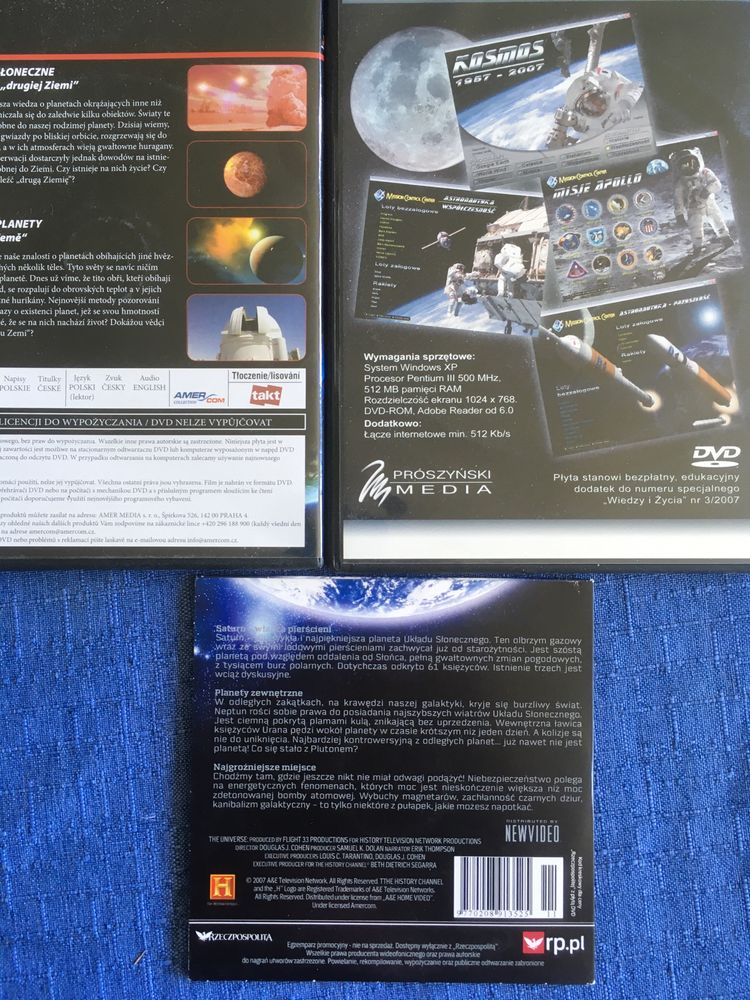 Plyty DVD, CD: Kosmos.