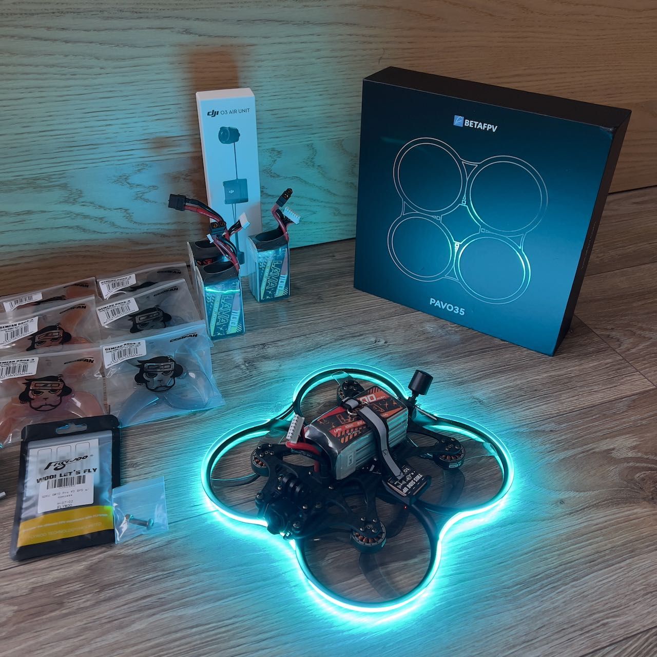 BetaFPV Pavo35 Cinewhoop FPV – z DJI O3, GPS, 4x Lipo – gotowy do lotu