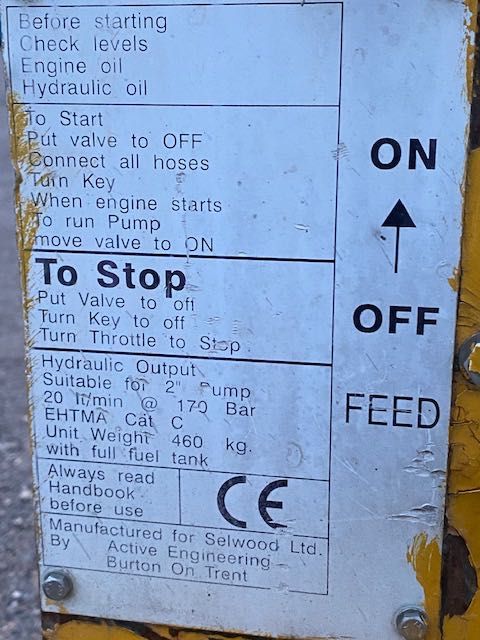 agregat hydrauliczny na silniku hatz do remontu