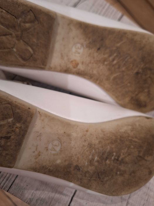 Buty buciki 34 białe komunijne