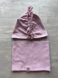 Zestaw czapka turban + komin r. 46