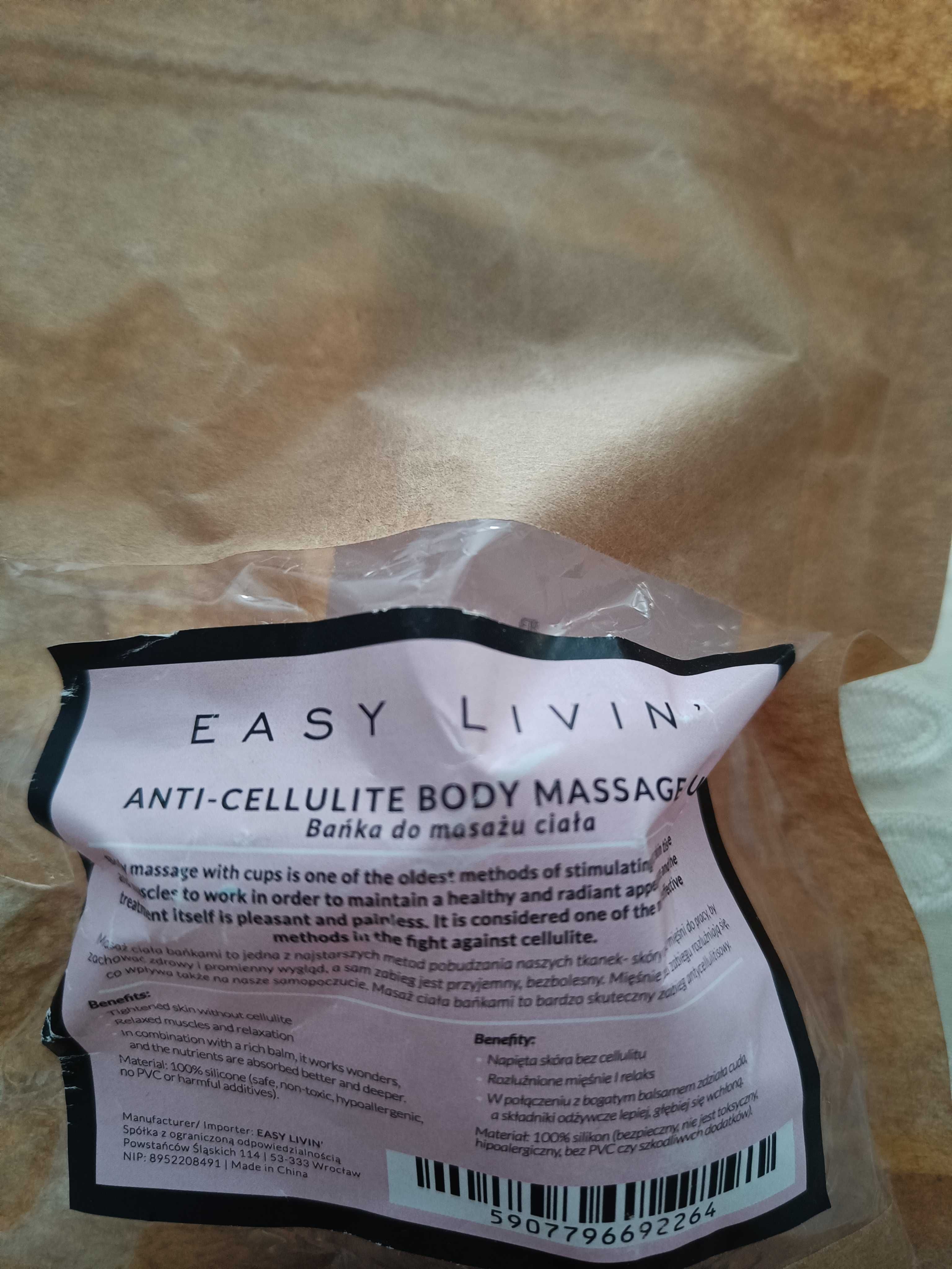 Easy Livin - Antycellulitowa bańka silikonowa do masażu ciała