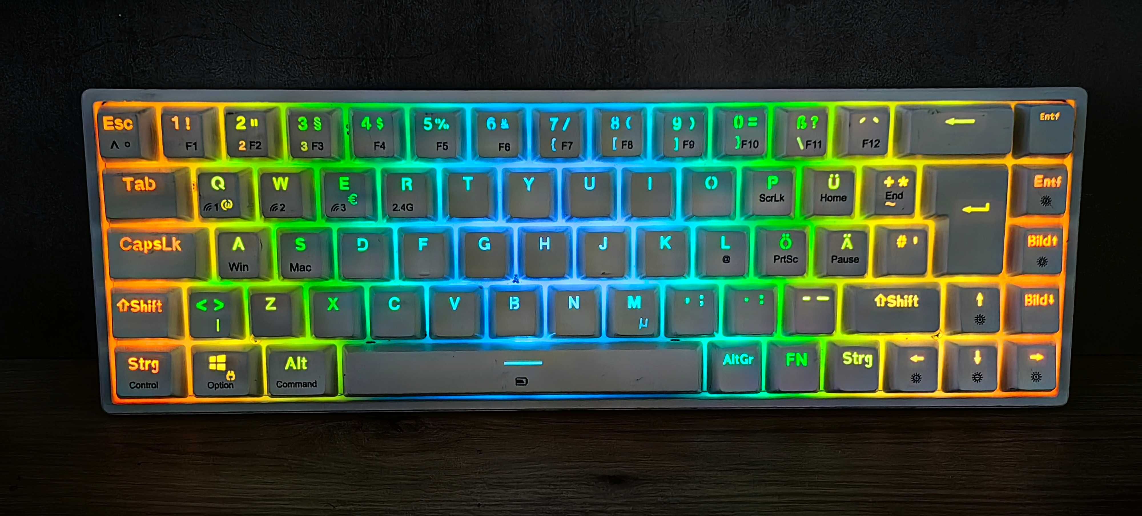 Klawiatura Mechaniczna TECURS KB510 Biała RGB