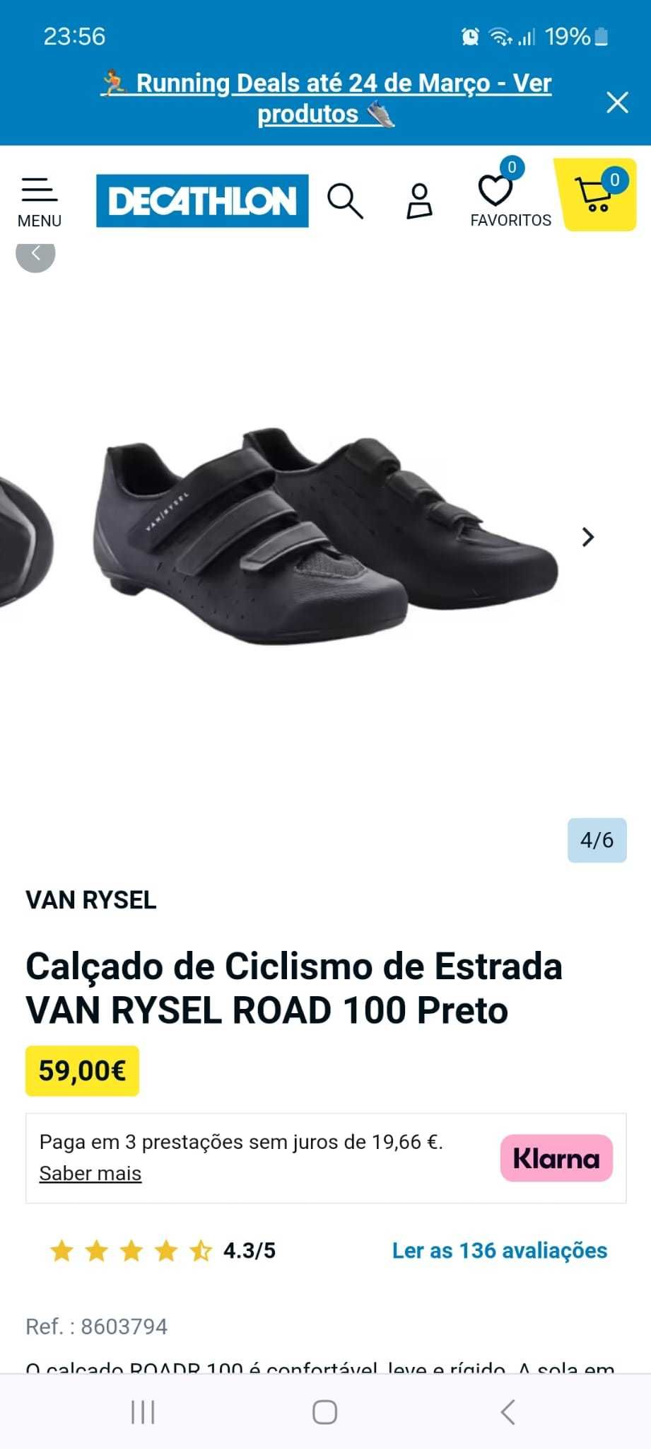 Sapatos bicicleta Van Rysel