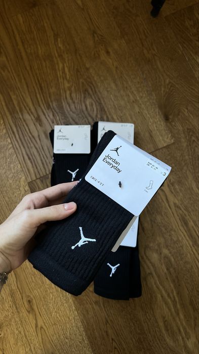 Оригінал ! Шкарпетки Jordan високі чорні