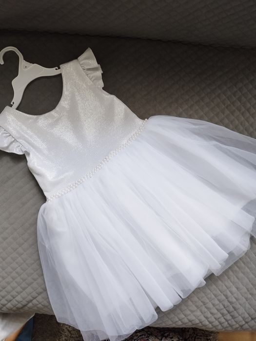 Sukienka wizytowa księżniczka biała