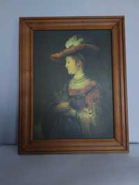Obraz grafika w ramie Rembrandt