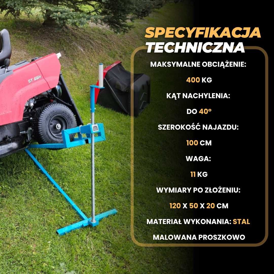 podnośnik do traktorka kosiarki podnośnik do kosiarki do 400 kg Nowy!