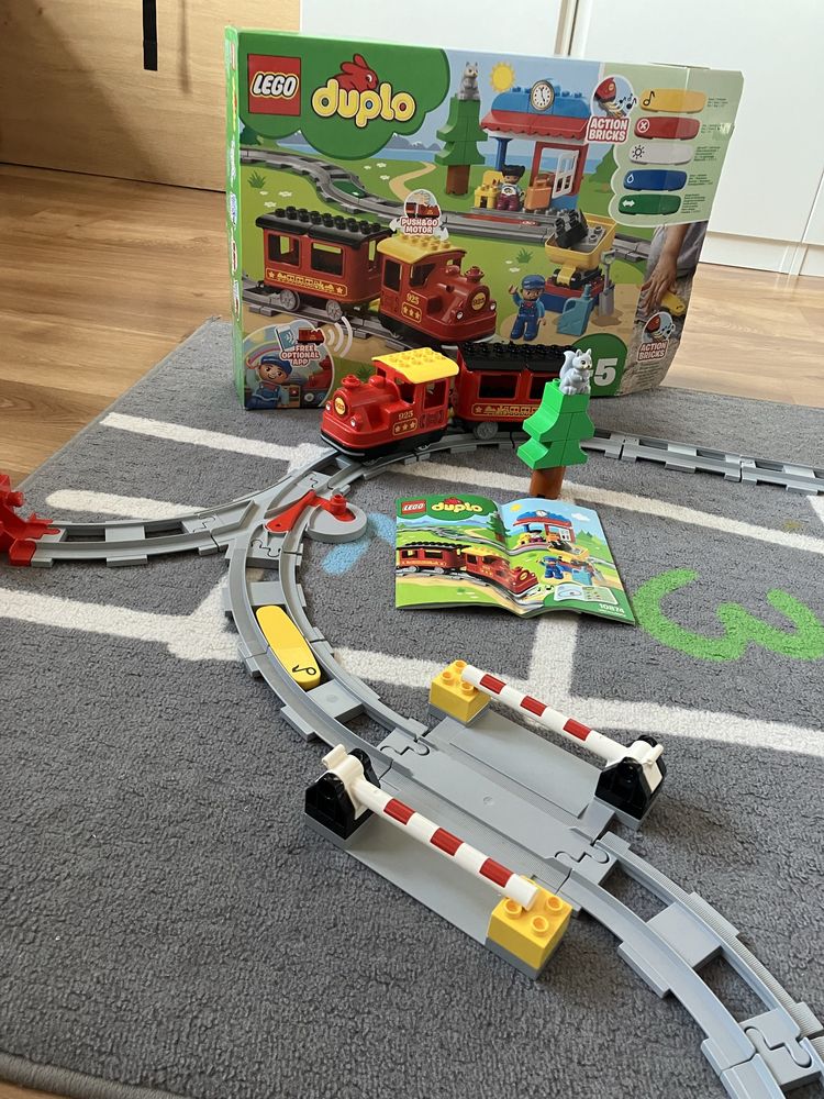 Lego Duplo pociąg parowy 10874 + tory 10882