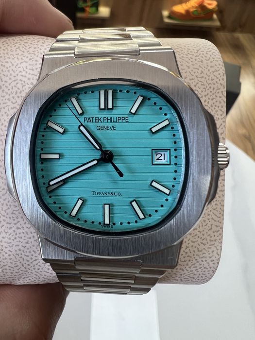 ‼️Знижка‼️ Годинник Patek Philippe Nautilus 40mm Tiffany Silver
