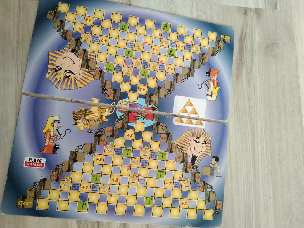 Gra planszowa dla chłopca piramida faraona wyścig ciężarówek