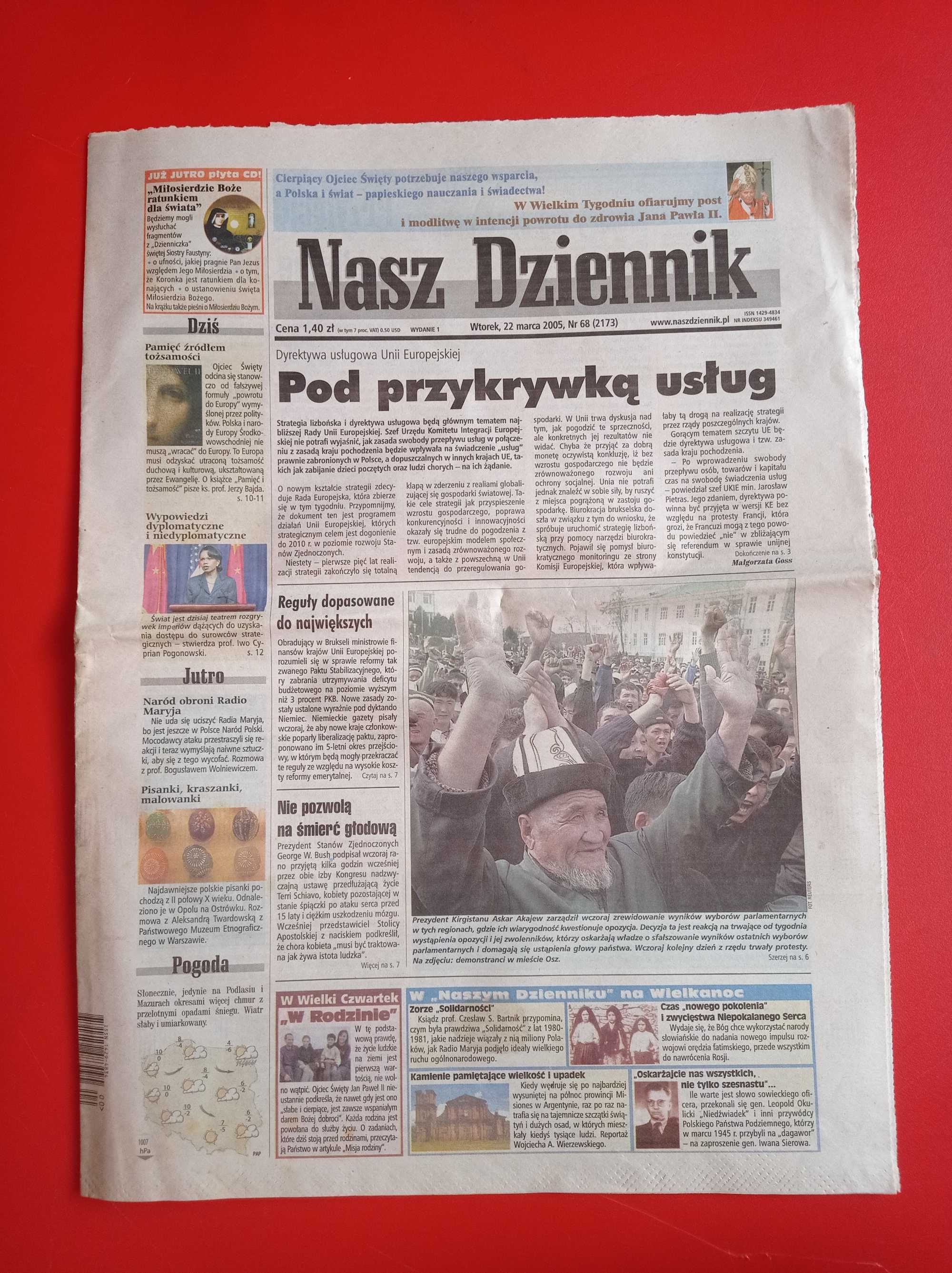 Nasz Dziennik, nr 68/2005, 22 marca 2005