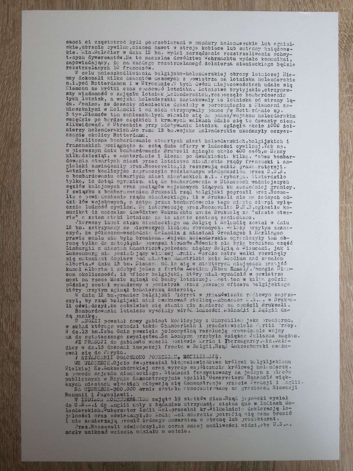 Komunikat informacyjny "POBUDKI" nr 20,  14.V.1940