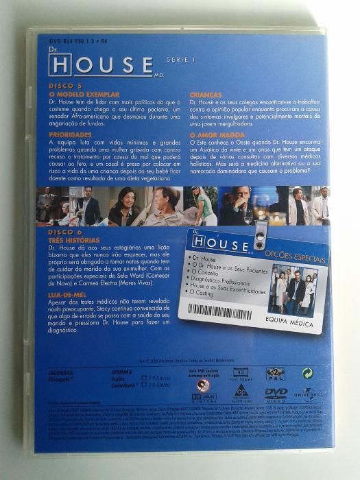 Série de TV Dr. House - 1ª temporada (6 DVDs - BAIXA DE PREÇO!)