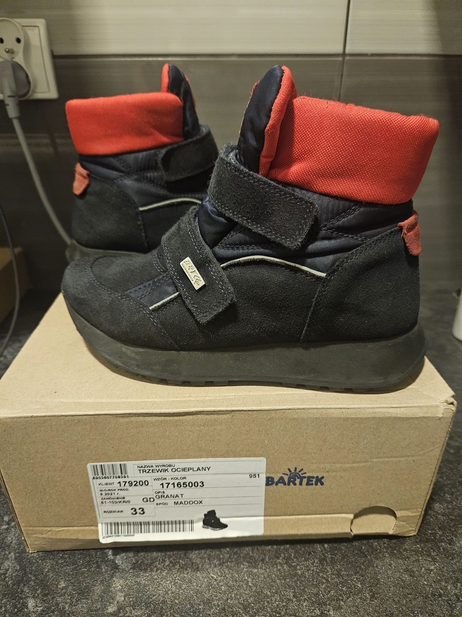Buty chłopięce ocieplane Bartek 33