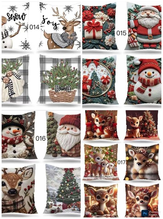 Poszewki ozdobne święta prezent