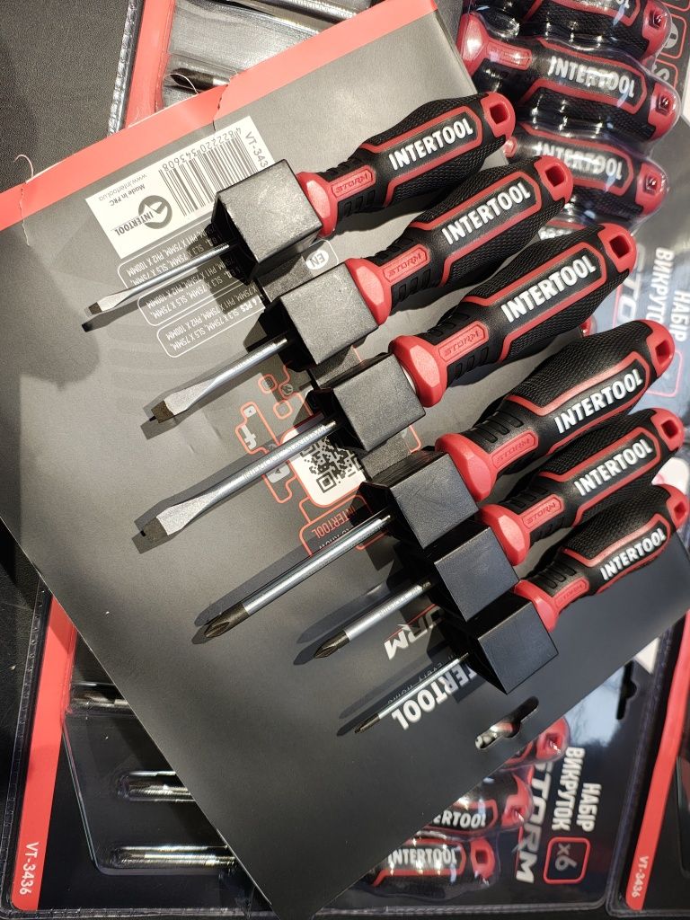Набір викруток, отвертки 6 од   INTERTOOL  HT-0403 VT-3436
