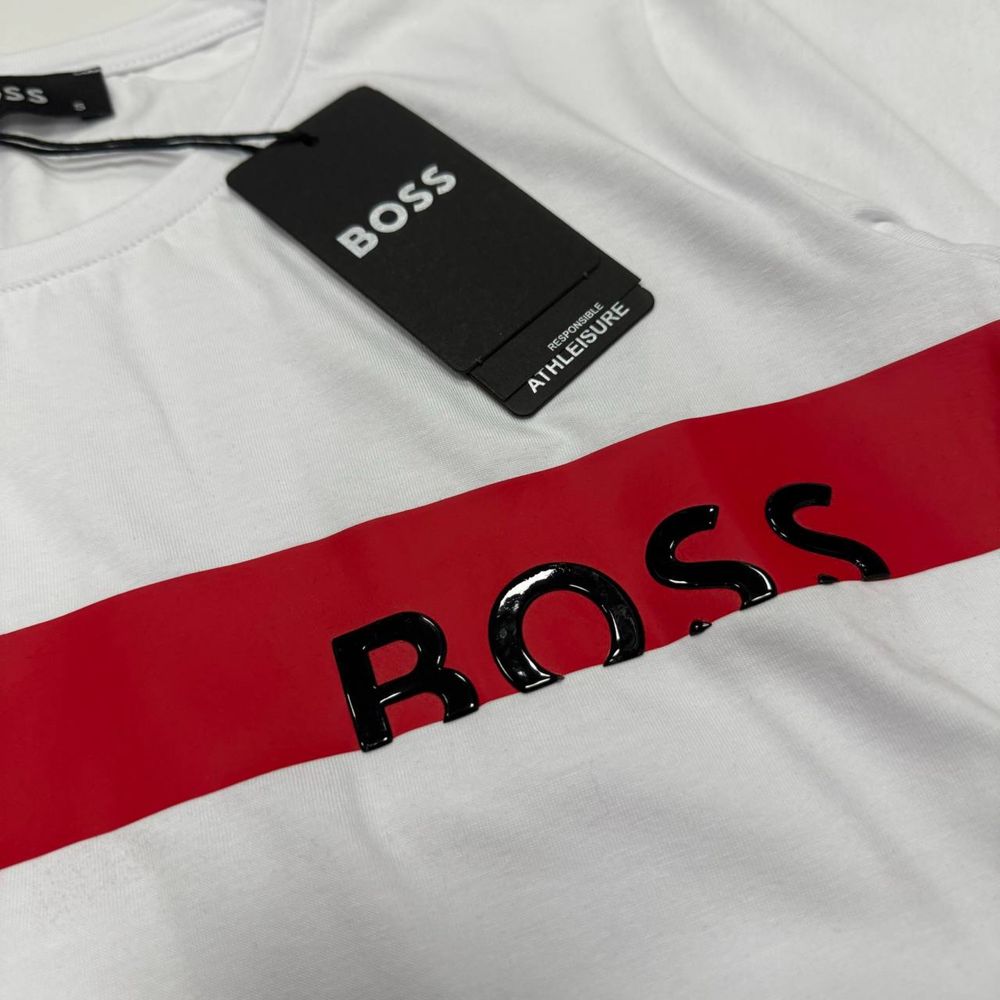 MEGA SALE -30%! Женская футболка Hugo Boss в белом цвете размеры S-XXL