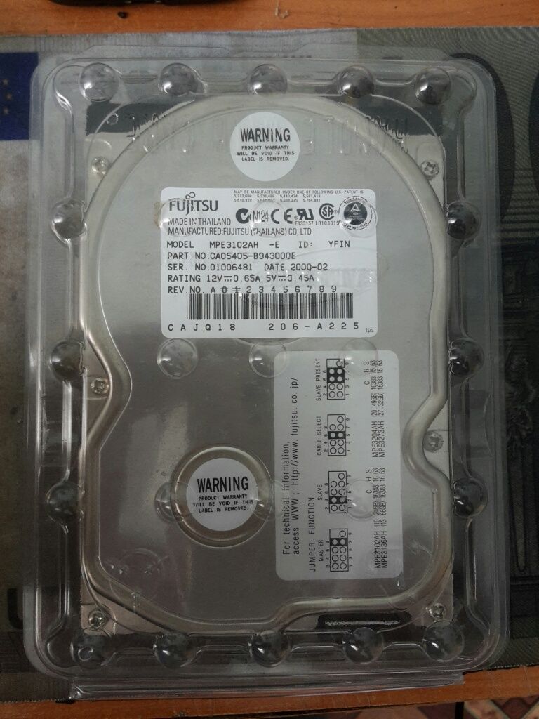 Fujitsu Desktop  MPE3102AH жёсткий диск