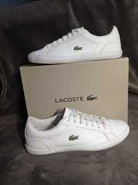 Buty Lacoste Lerond rozmiar 44 wkładka 28 cm białe skóra trampki 45