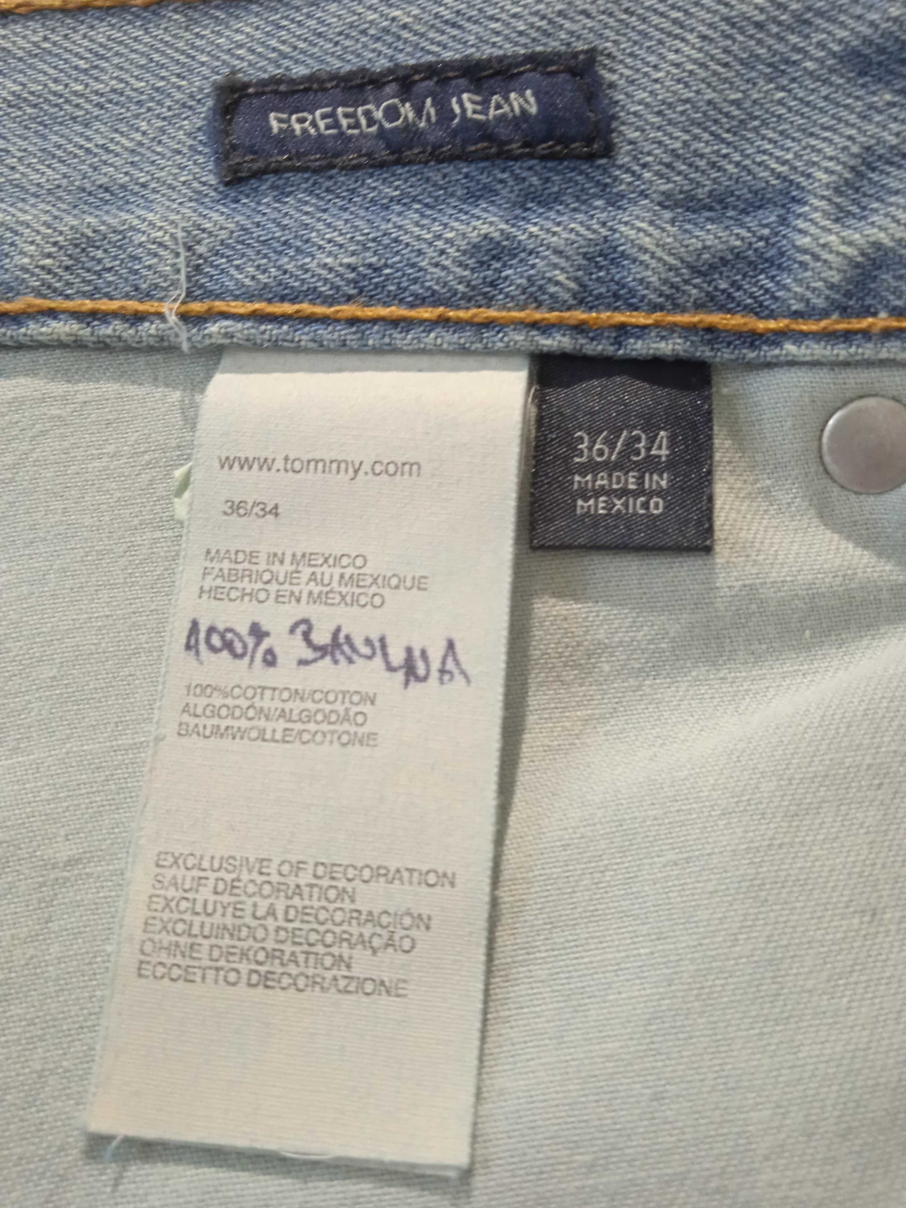 Tommy Hilfiger Freedom Nowe spodnie jeansy W36 L34 Super Cena!