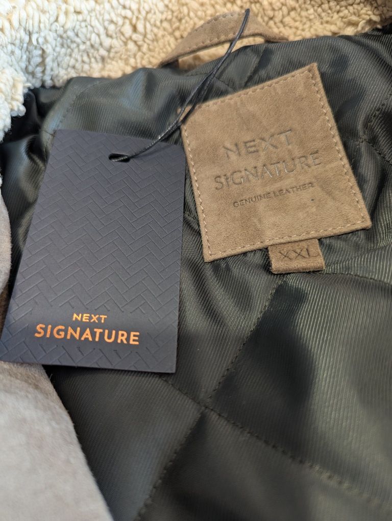 Next Signature zamszowa kurtka męska typu trucker XXL