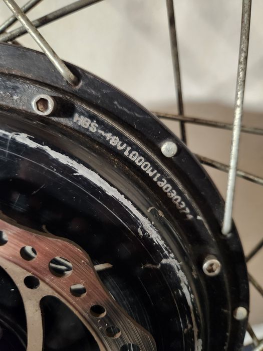 Мотор колесо Evel 1000w 48/60/72V рабочее