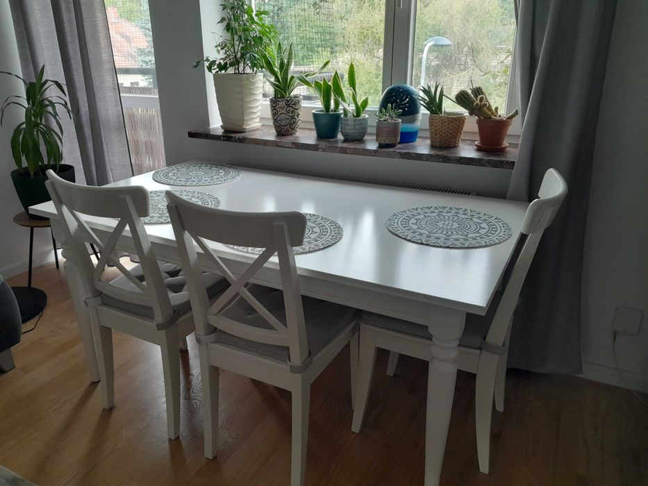 Stół jadalniany INGATORP IKEA, super stan, rozkładany - PILNA sprzedaż