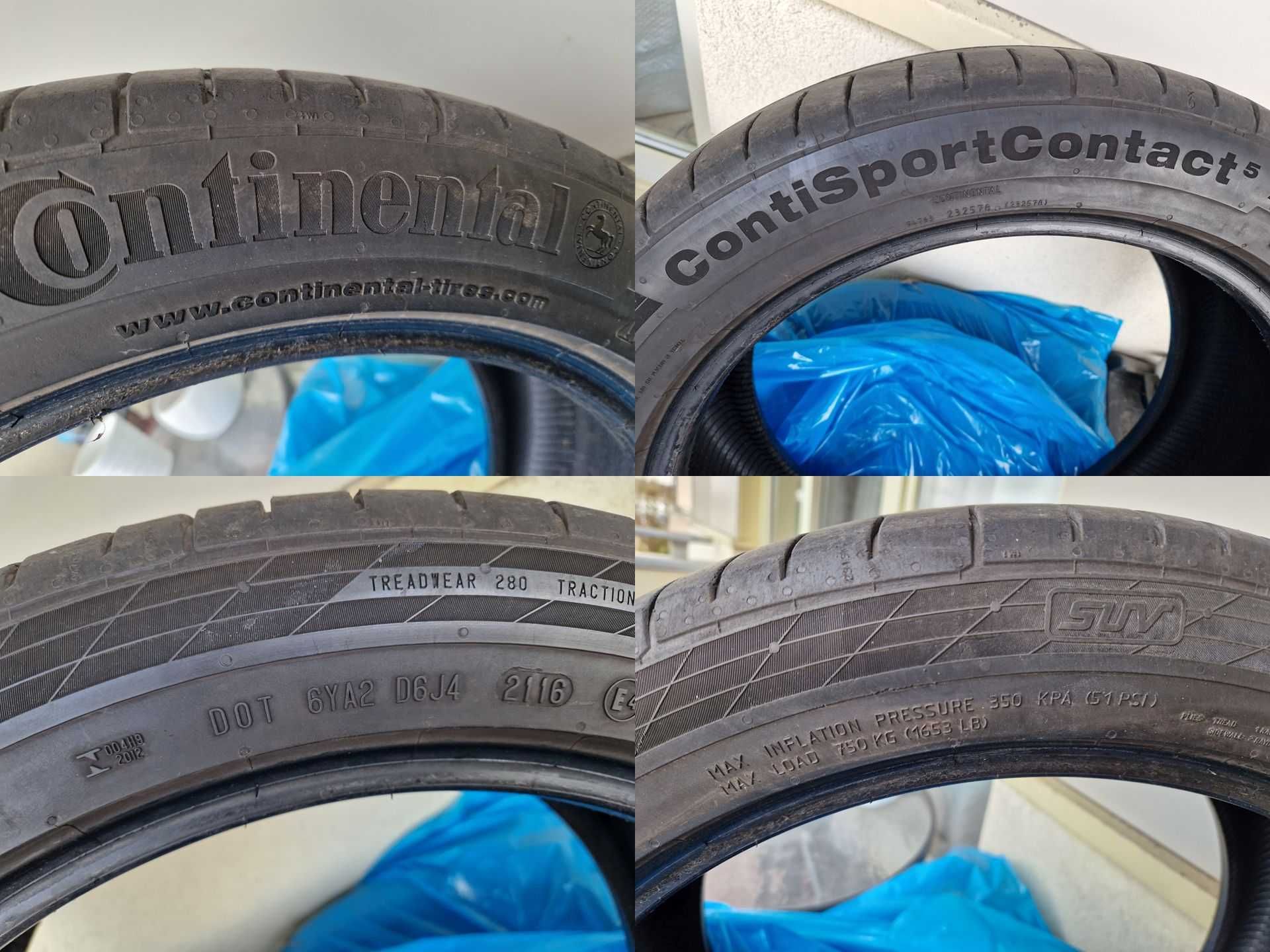 Continental ContiSport Contact 5 245/45 R19 2016r 4-5mm