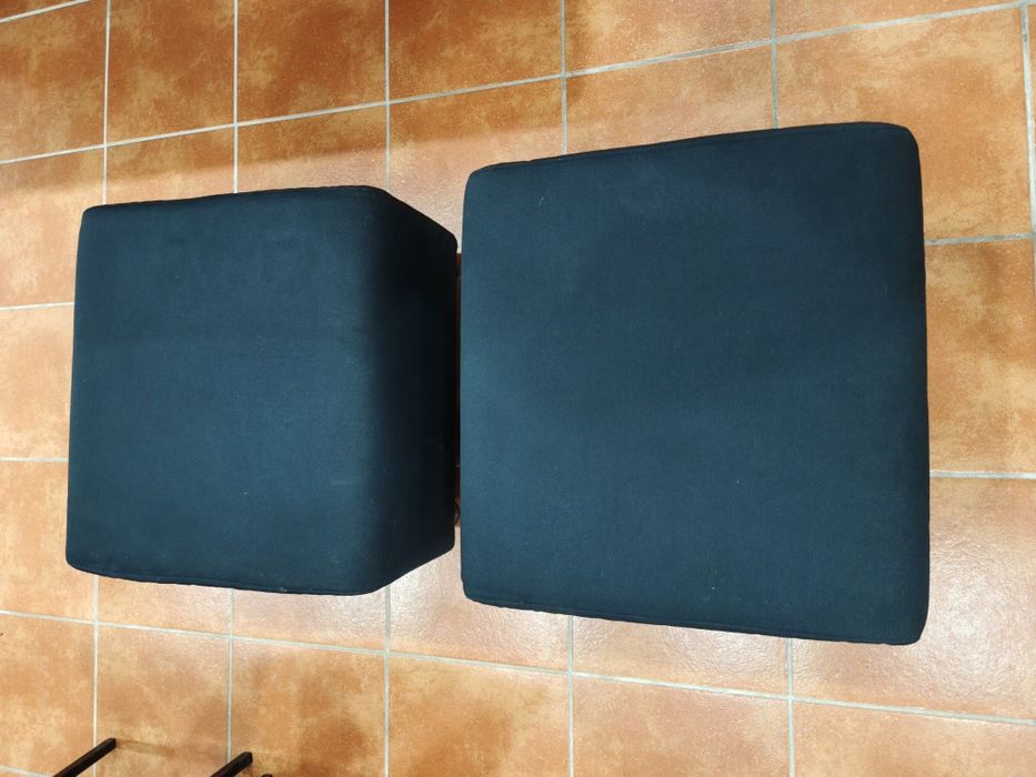 2 Puffs IKEA – Preto – Muito Bons – 45€ o Par