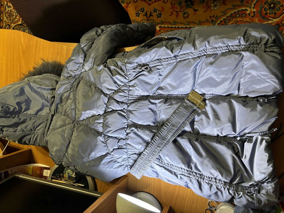 Дитячий теплий пуховик для дівчинки 2-4 клас