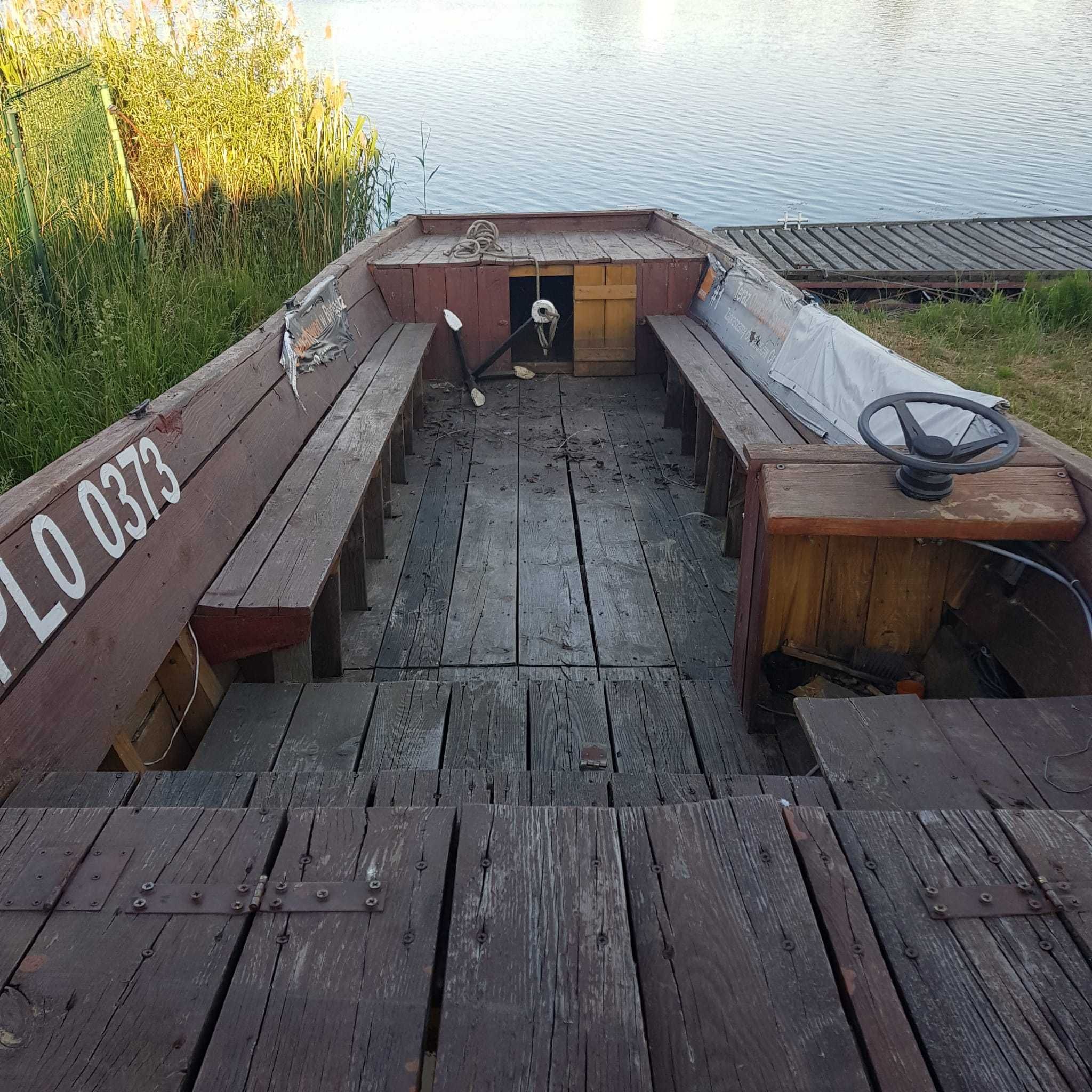dobra CENA; łódz płaskodenna gallera drewniana-zadzwoń dogadamy się