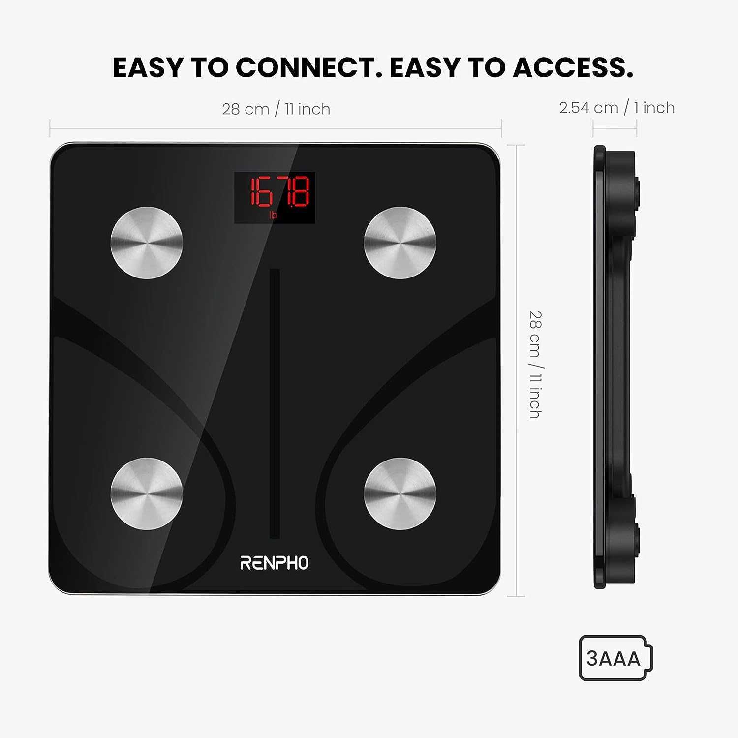 Nowa! waga bluetooth Renpho analityczna SMART BMI 13 parametrów