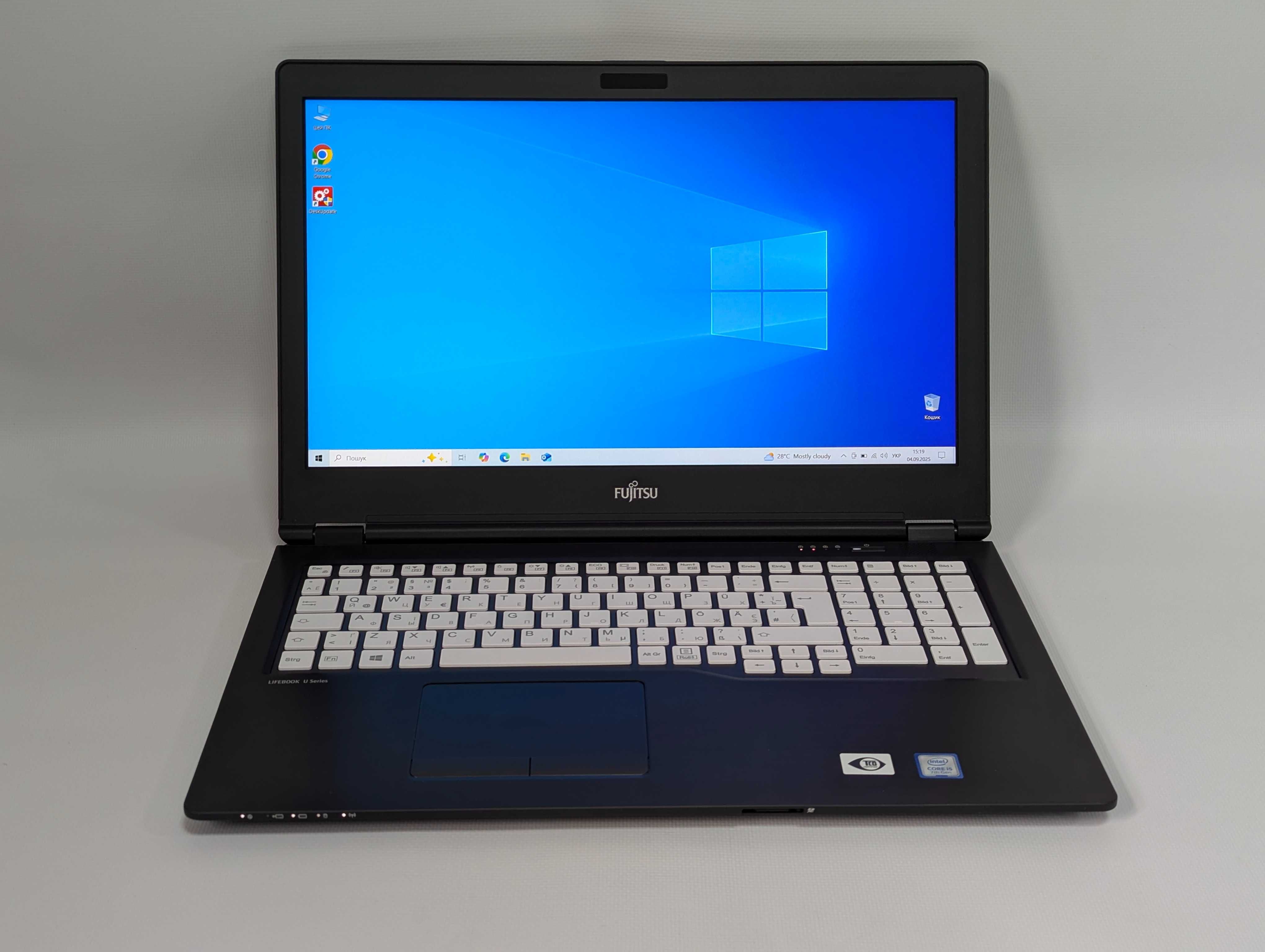 Ноутбук 15,6" Fujitsu U758/1920х1080 IPS, i5-7200U, 8, 512 SSD, Type-C