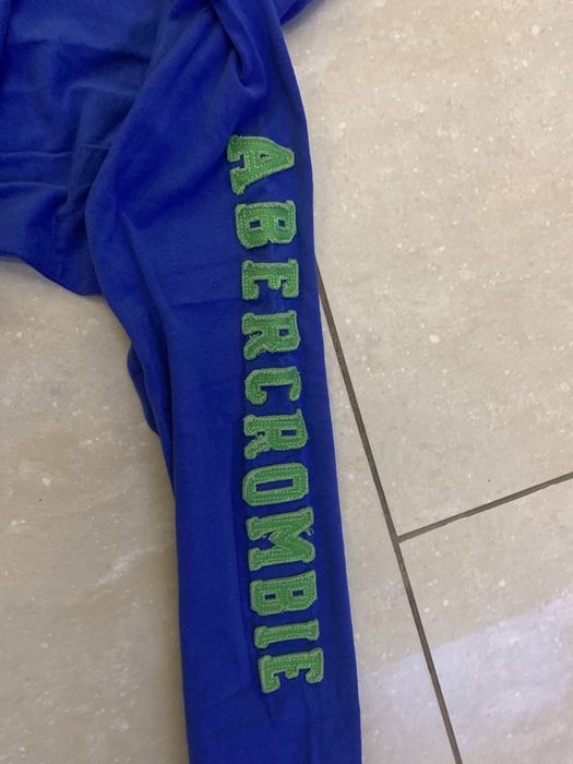 Abercrombie&Fitch bluzka longsleeve L/M logowana, bawełna