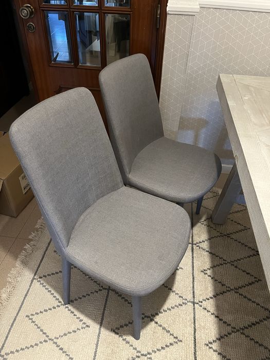 Cadeiras de tecido cinza [vendido à unidade]