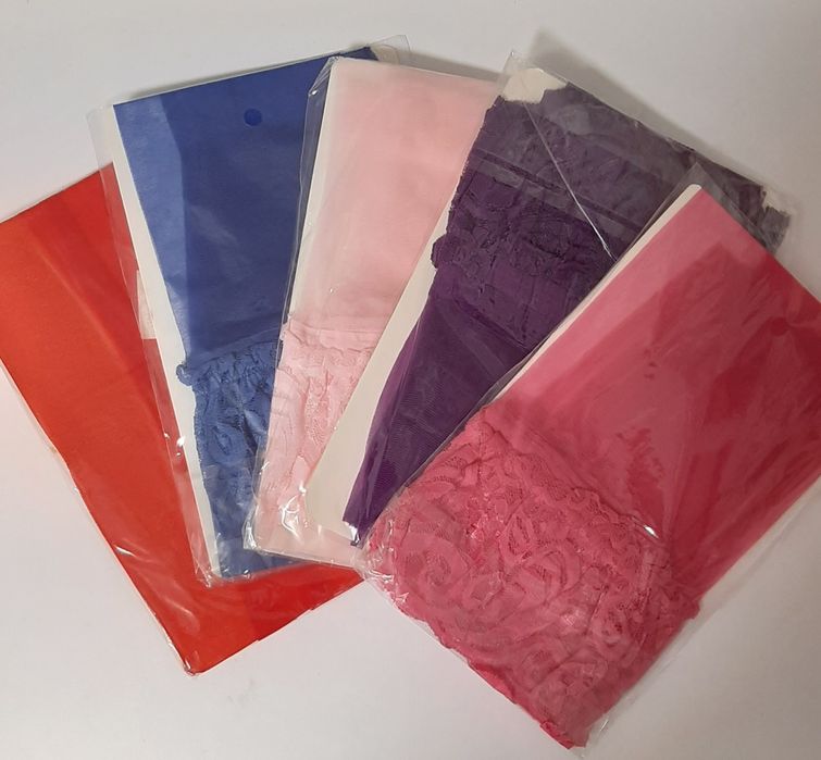 Эротическое белье чулки панчохи чёрный белый красный