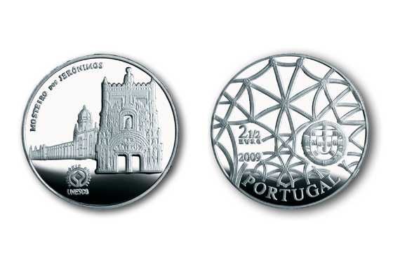 moeda 2.50€ Mosteiro dos Jerónimos - 2009
