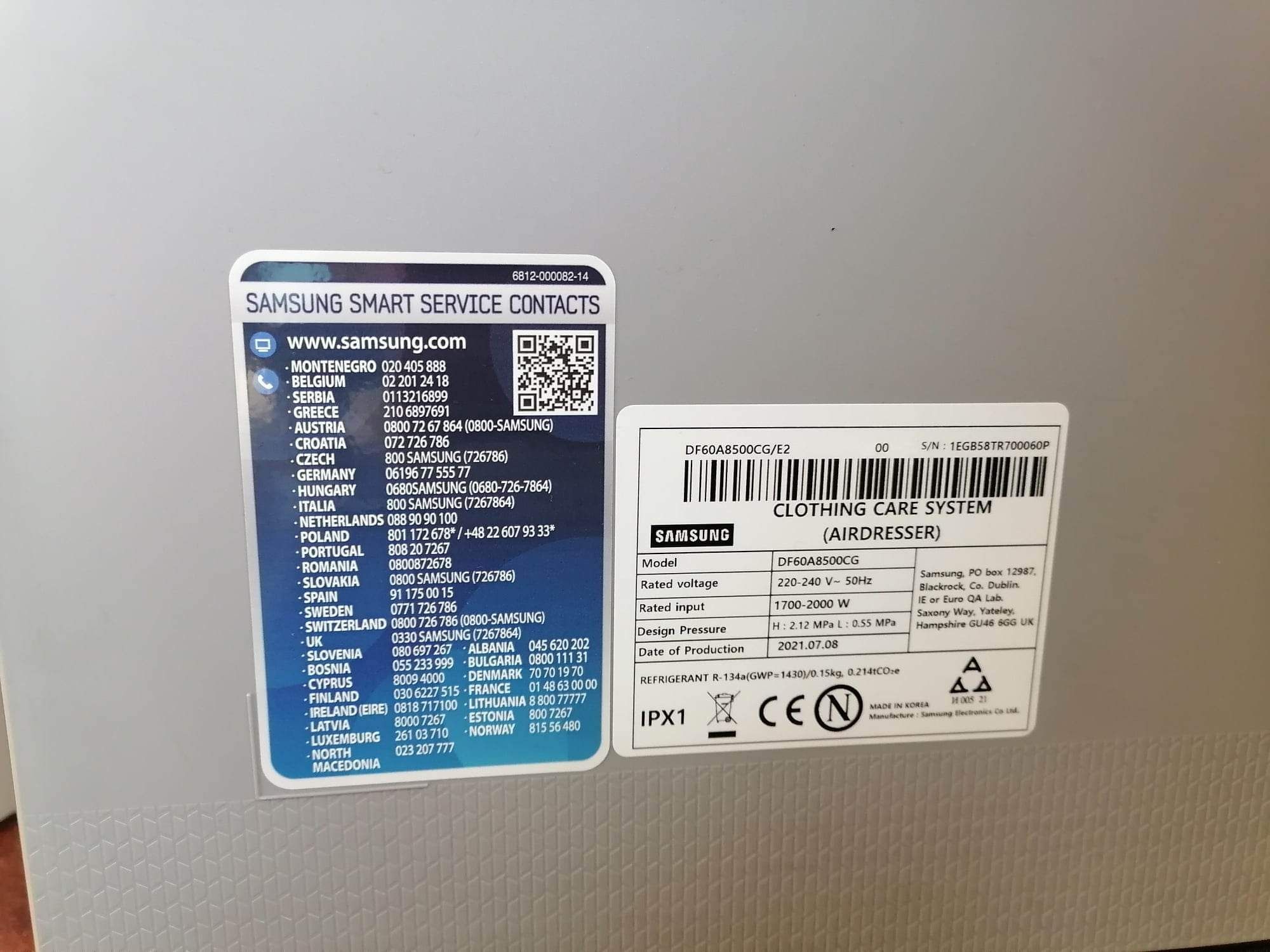 Samsung AirDresser Szafa Parowa