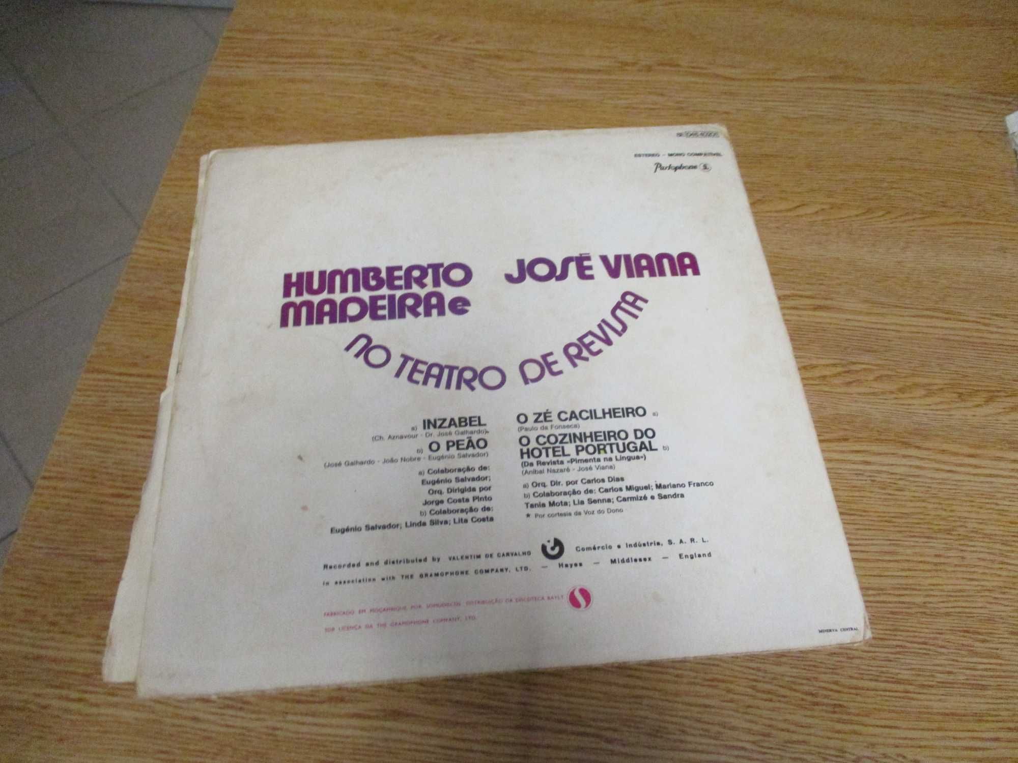 Disco vinil LP Teatro de revista Humberto Madeira José Viana