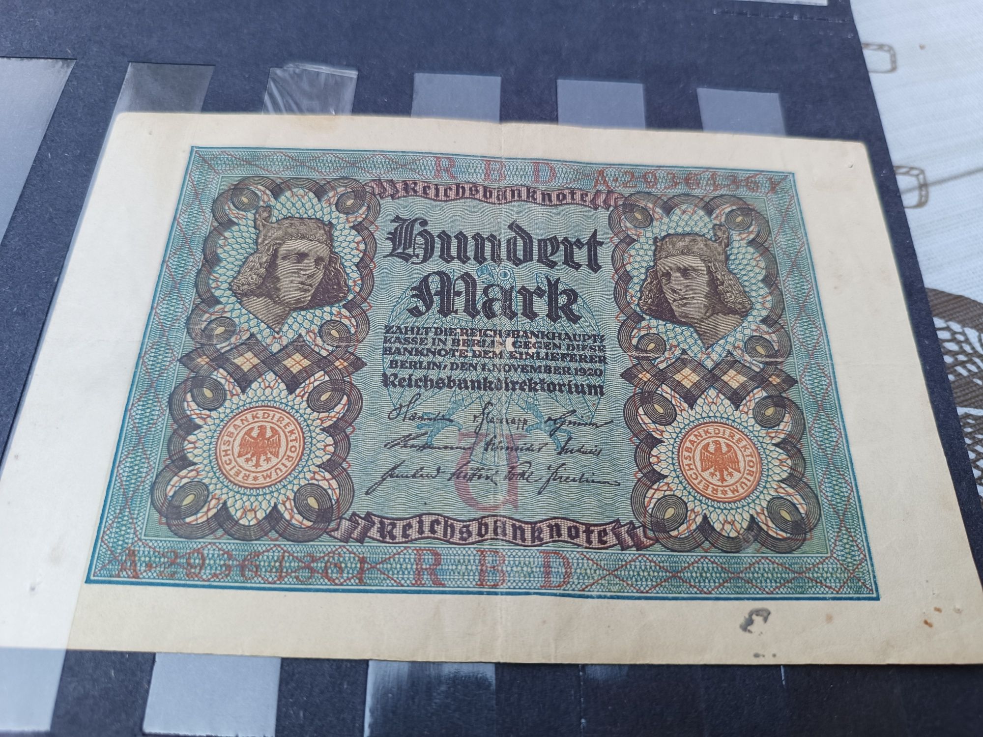 Stary banknot z 1920r