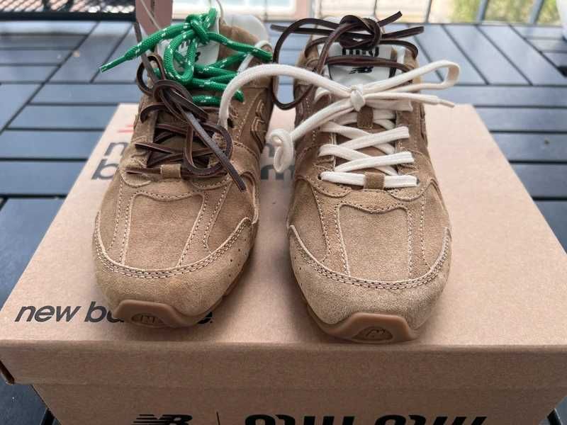 Buty meskie Mokasyny New_Balance_x_Miu_Miu_530_brązowy R.41