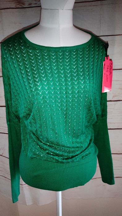 Bluzka sweterek dzianina ażur