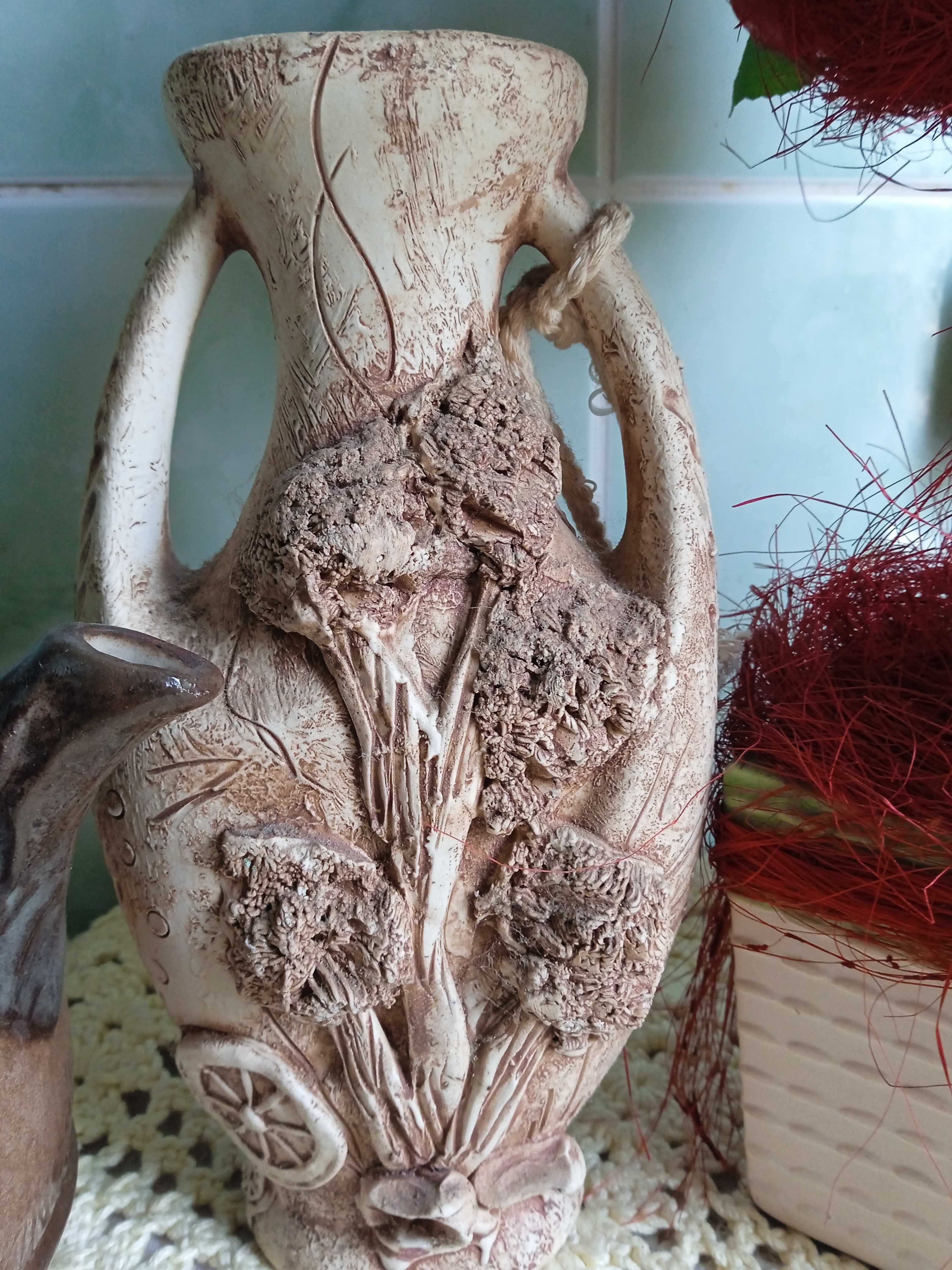 Нежно белая тюль Декор дерево чайник Вазы для цветов керамика