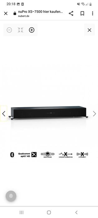 Nubert XS 7500 Soundbar