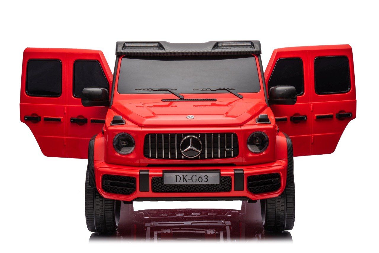 24V 800W 4x4 2osbowy Auto na akumulator Mercedes Benz G63 AMG Czerwony