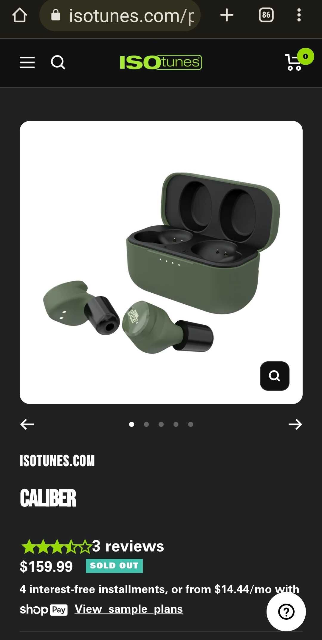 Активні тактичні навушники ISOtunes Caliber IT-17