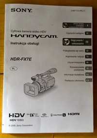 Instrukcja obsługi do kamery SONY HDV HDR-FX1E w języku polskim