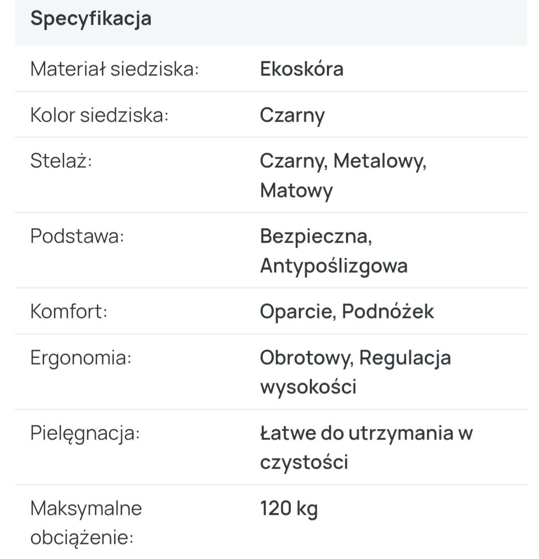 Hokery czarne 3szt - ekoskóra
