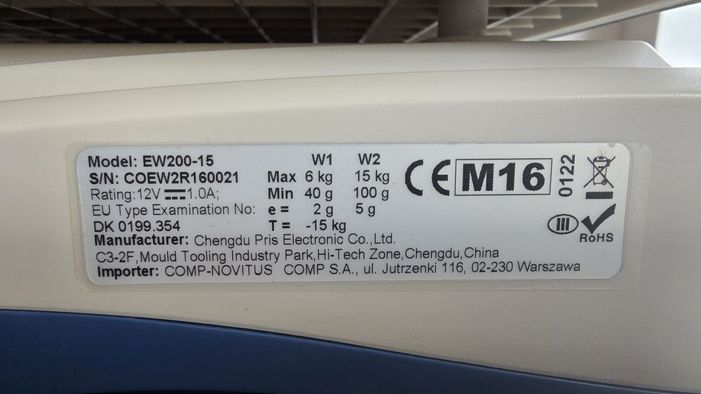 Super okazja Nowa Waga sklepowa Novitus EW 200